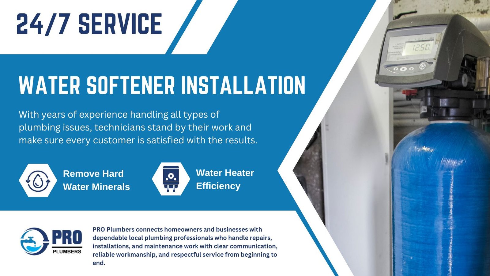 Water softener installation in Rohnert Park, CA